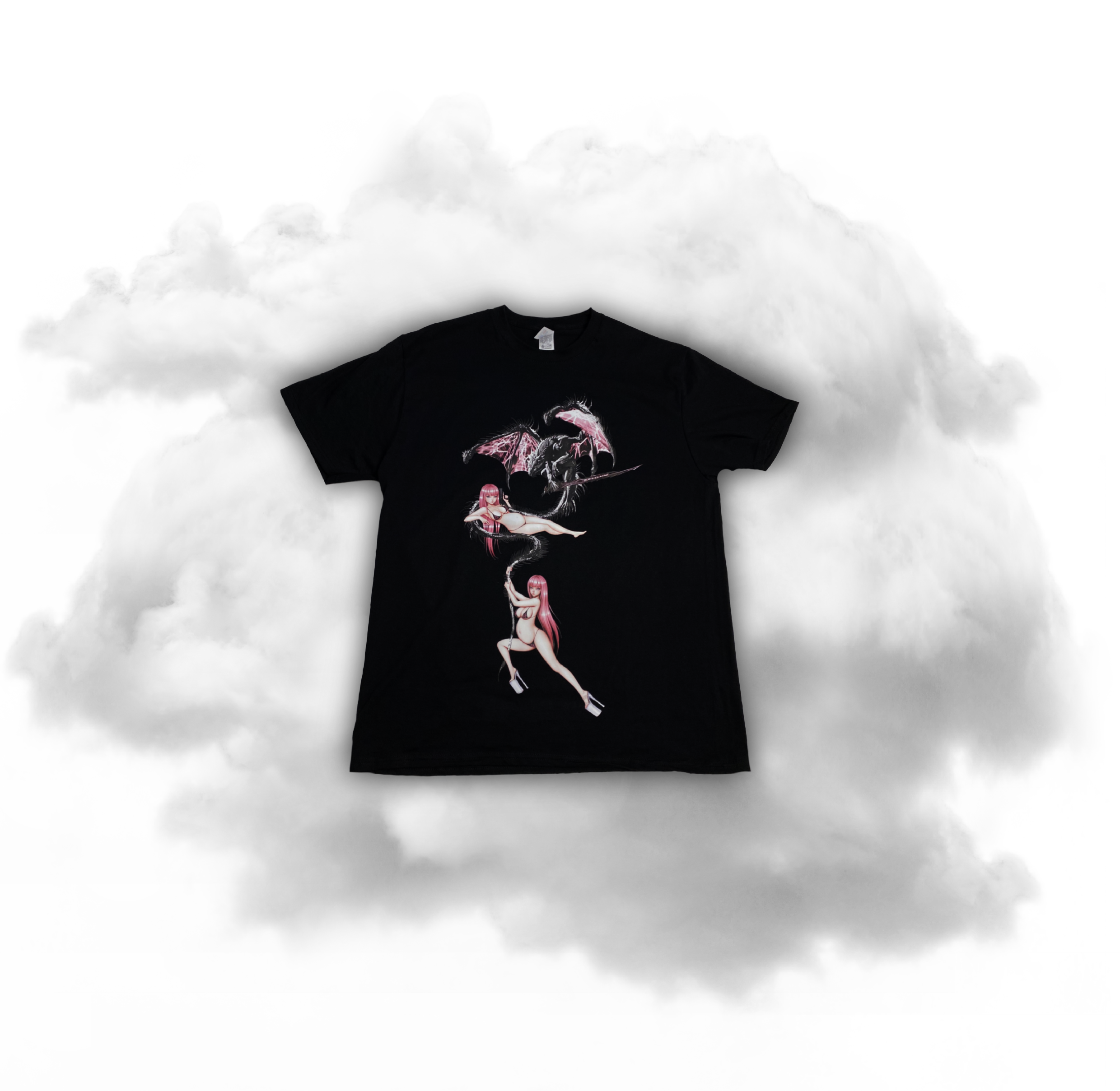 PREGNANTS & DRAGONS T-SHIRT / BLACK