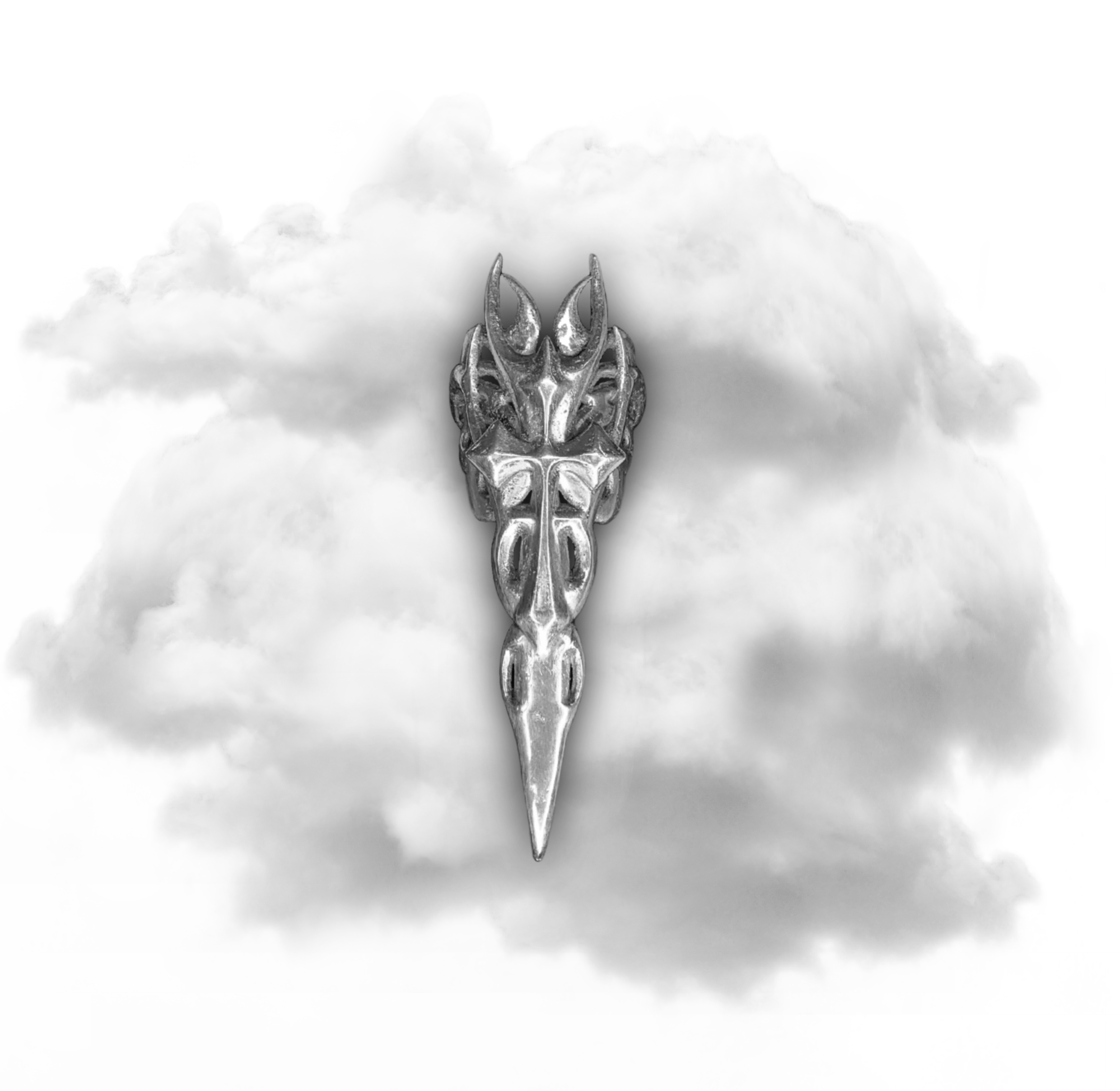 ANILLO UÑA DE CRUZ PLATA